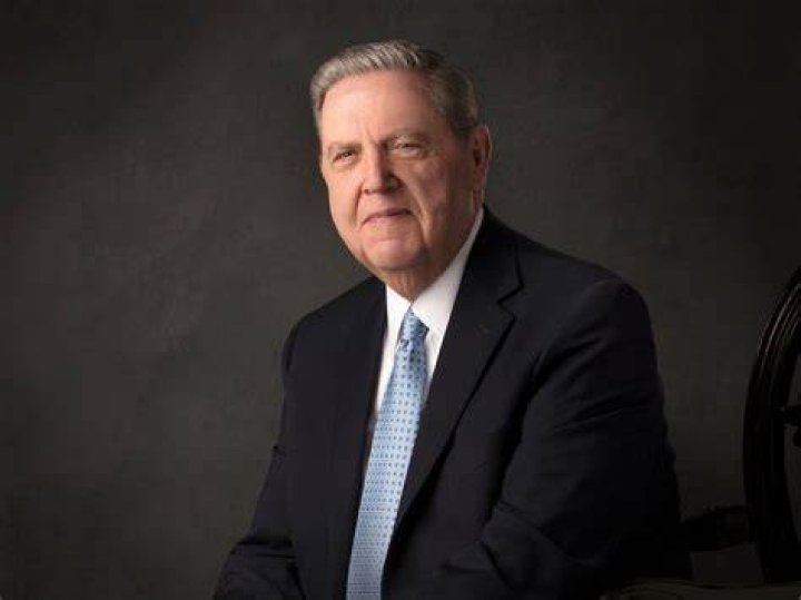 Elder Jeffrey R. Holland greets former BYU Jerusalem Center students during the 30th anniversary of the dedication of the center on Oct. 11, 2019, in the Joseph Smith Building Auditorium on the BYU campus in Provo, Utah. 