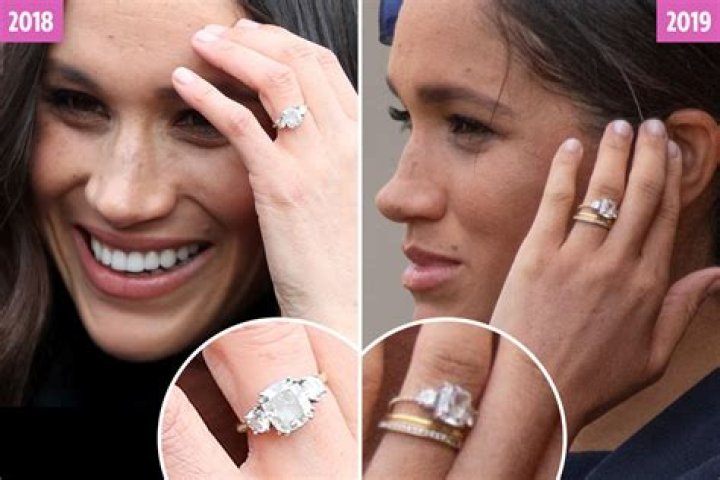 meghan markle engagement ring before after
