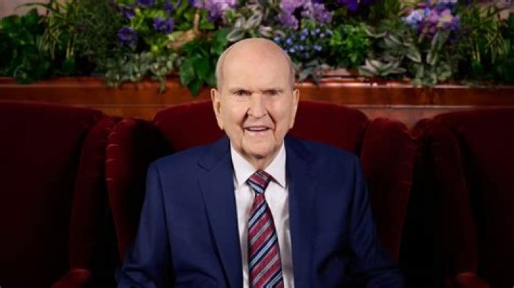 President Russell M. Nelson speaks at the conclusion of the Sunday morning session of general conference on April 5, 2020. 